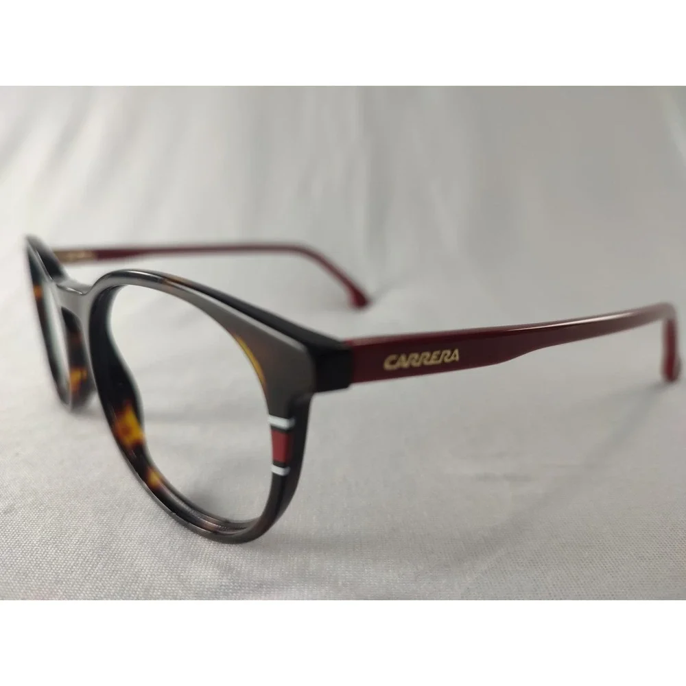 Carrera 170/V 086 Dark Havana Red Round Eyeglass Frames 51-19-145 Unisex